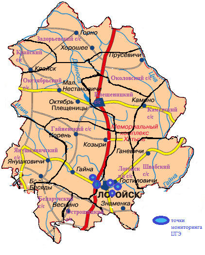 Карта борисовского района минской области